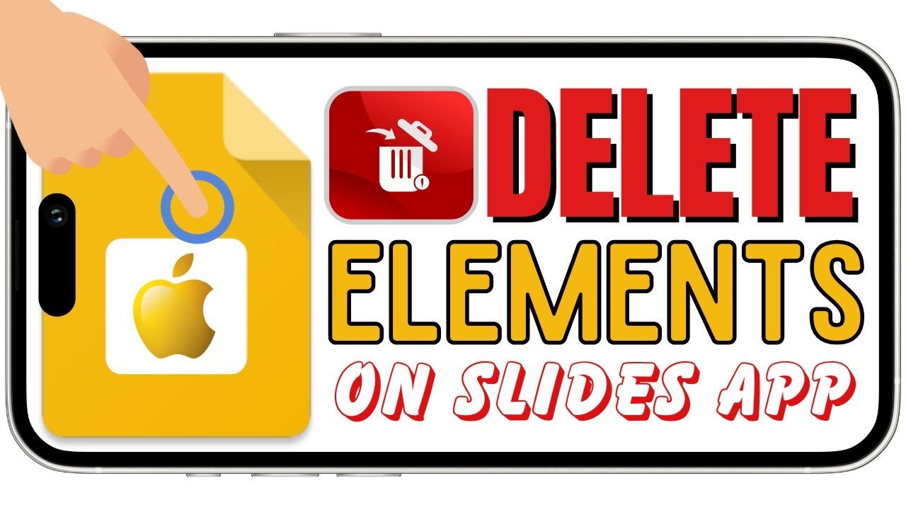 Delete Elements on your Slides | Google Slides App (iPhone Version)