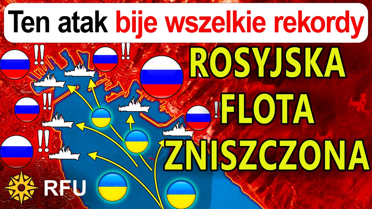 Historyczny triumf Ukrainy: aż 5 rosyjskich okrętów zniszczonych w ataku dronów | RFU News