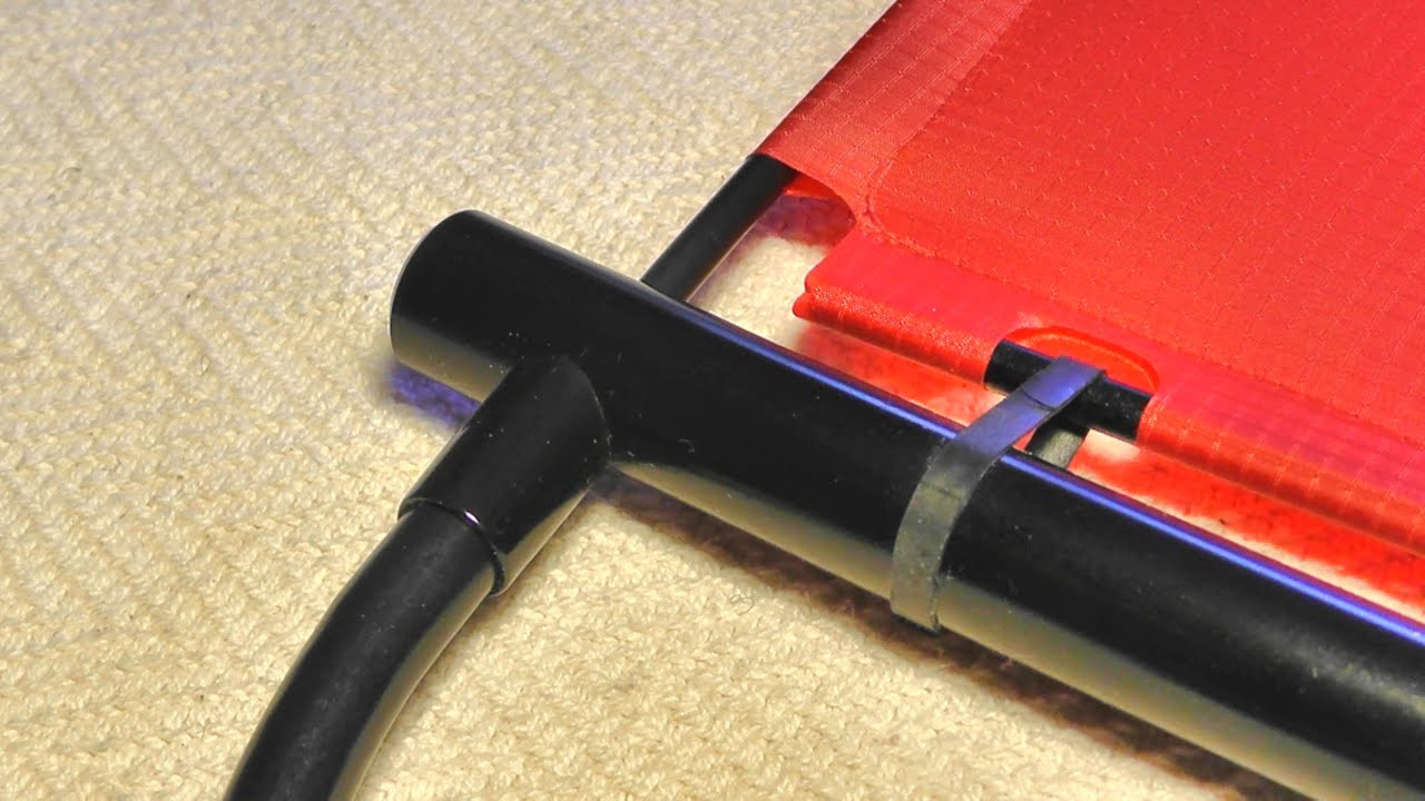 Recumbent Trike Canopy, 2015-02-16 Vinyl Sleeve Detail