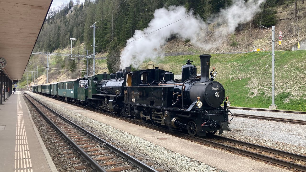 Bergün station and bahnmuseum