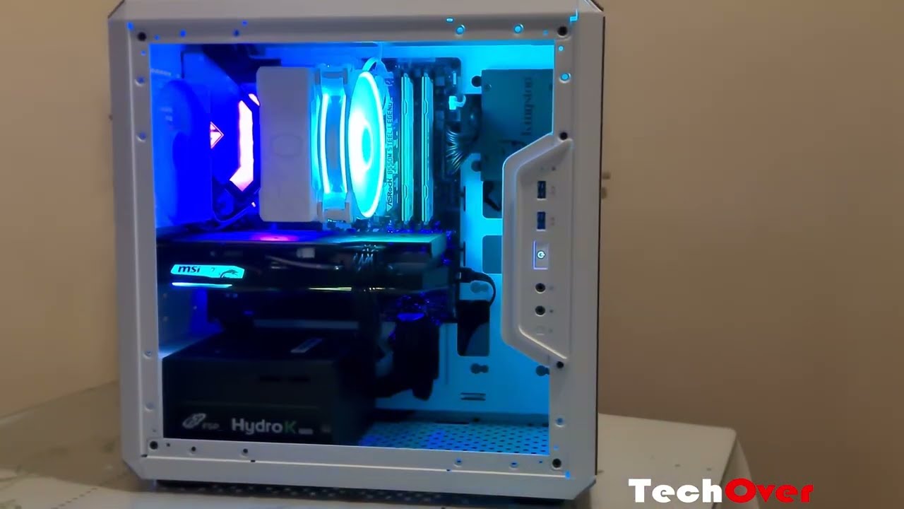 Cooler Master Q300L Retro Case, Ryzen 5 5600 - Hyper 212 Halo White
