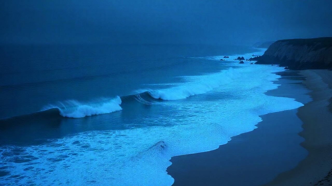 Your Mind Won’t Stop? 🌙 Night Ocean Waves to Calm You Down (LIVE)