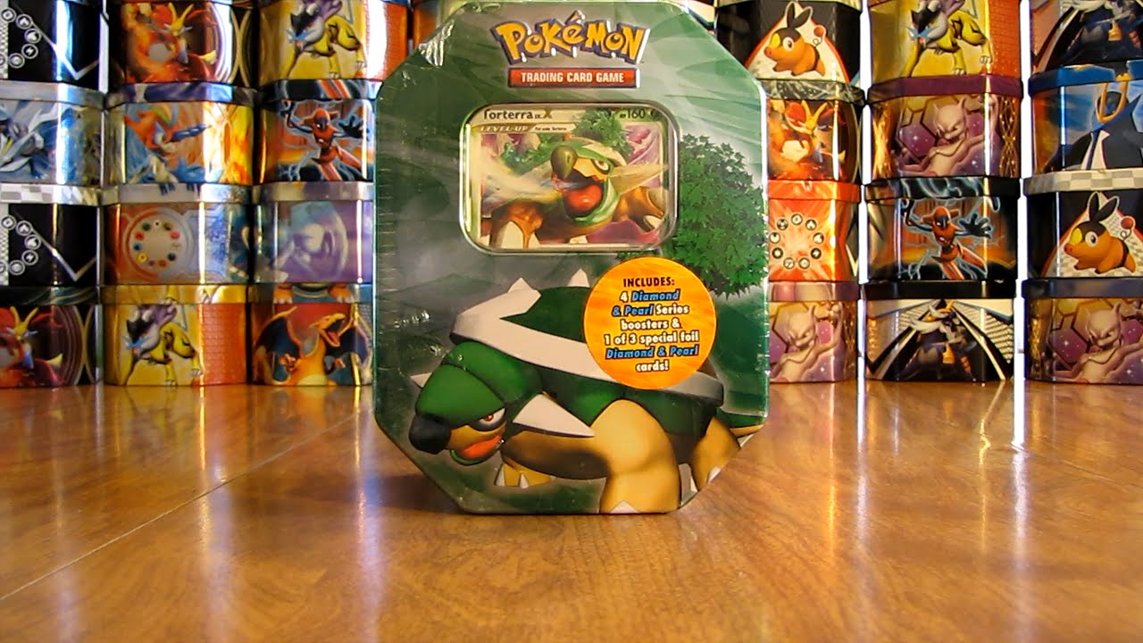 Pokemon Torterra Lv. X Tin Opening