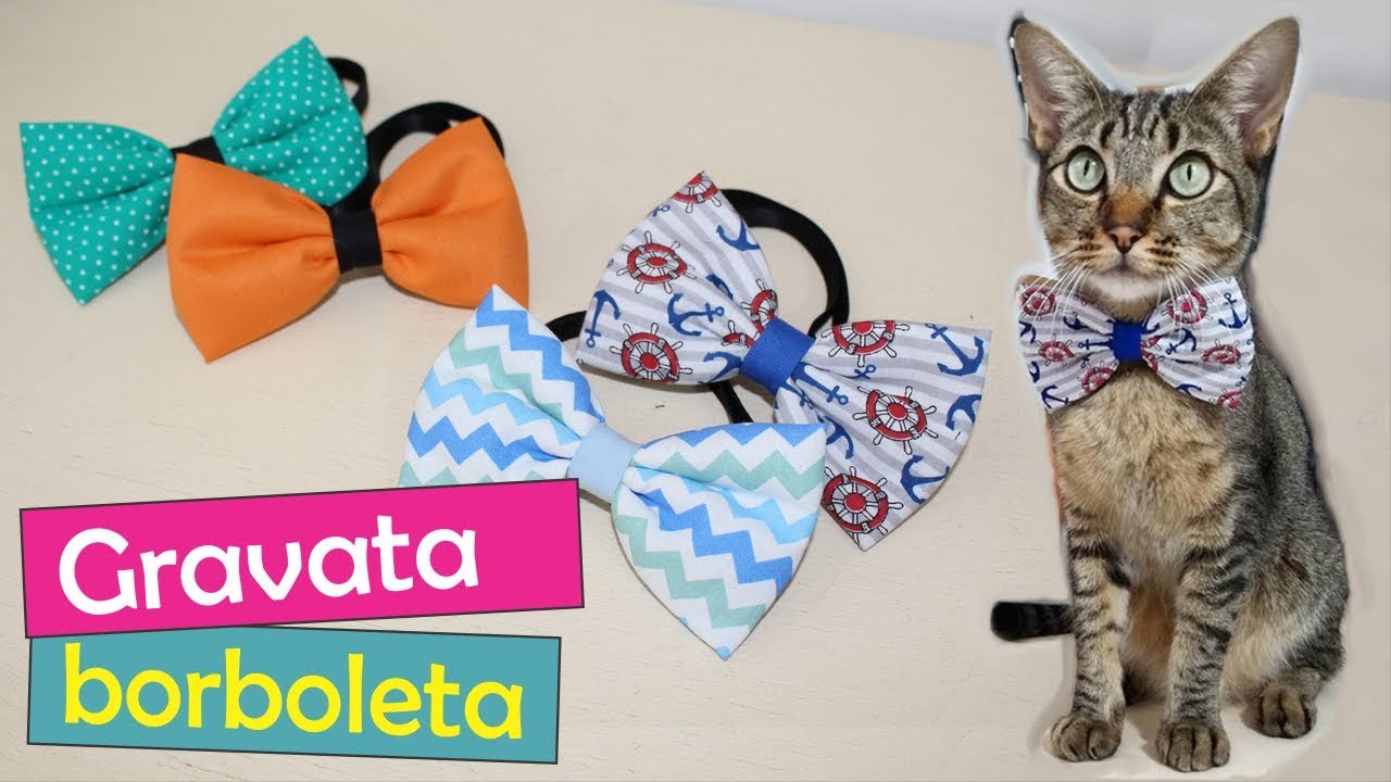 #8 Moda Pet: 2 em 1 - Gravata borboleta sem costura e elástico regulável