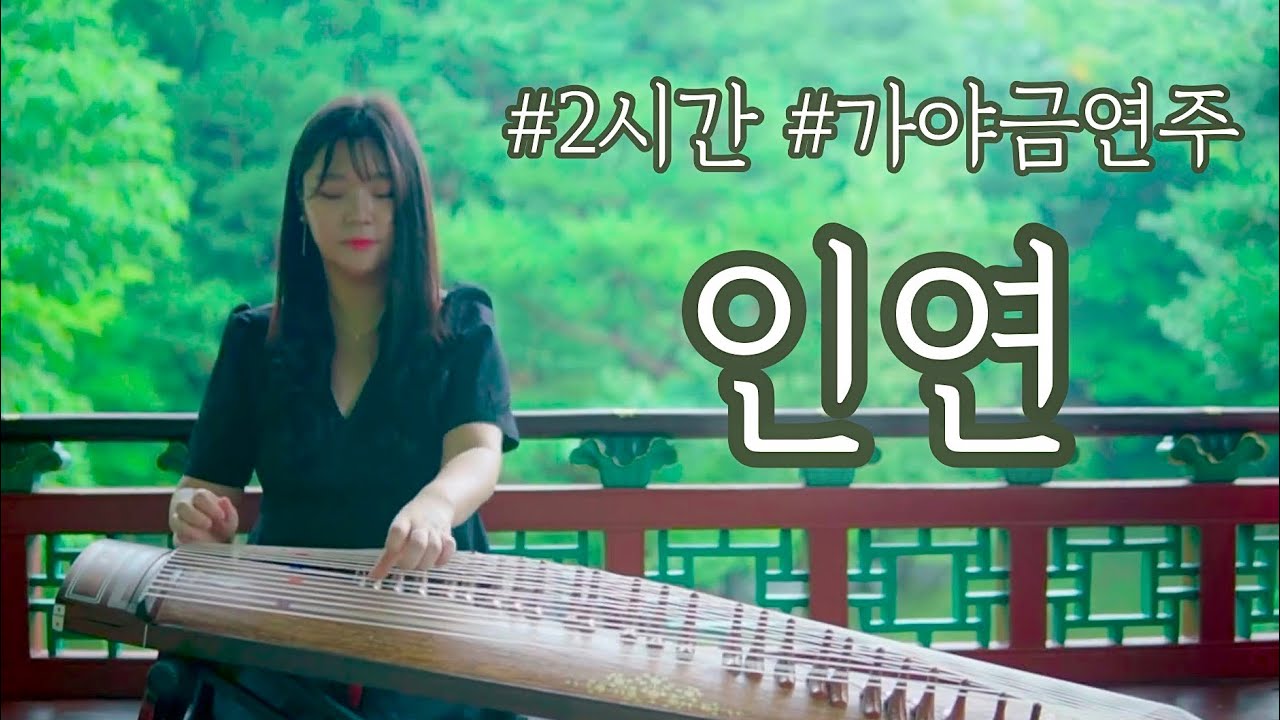 [2시간]🌿가야금과 제일 잘어울리는 곡 '인연' 가야금 커버 연주 연속듣기 |중간광고없음 | Korea instrument Gayageum cover BY.YEJI