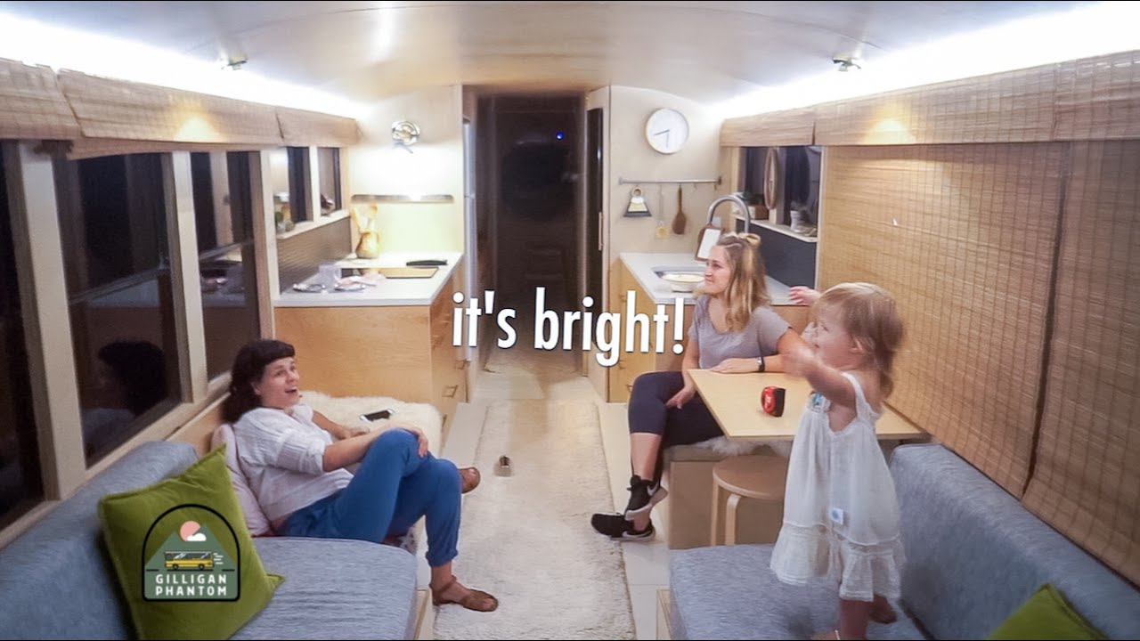 Installing LED Strip Lights In Our School Bus Conversion: Ep 54