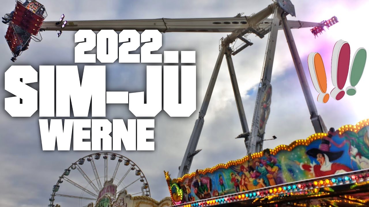 Sim-Jü in Werne 2022 ► Kirmes Fahrgeschäfte Mix │MGX