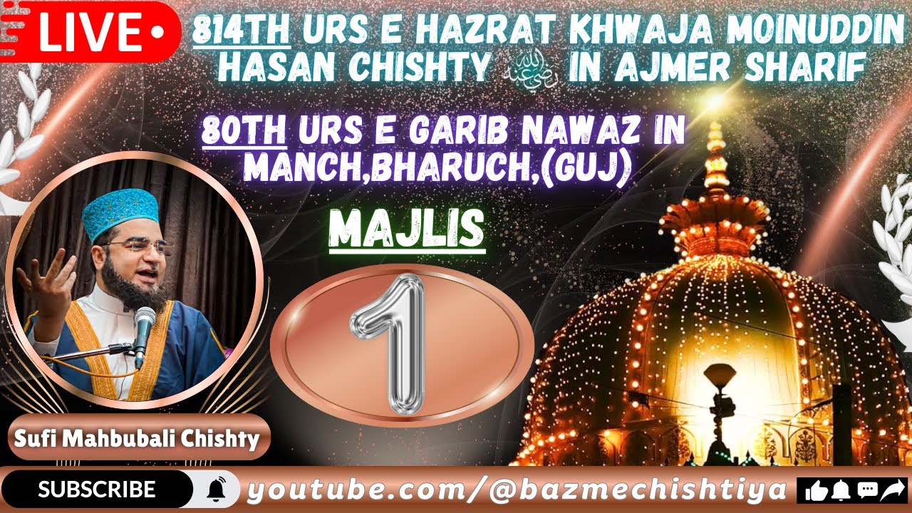 1st Majlis 814th Urs E Hazrat Khwaja Moinuddin Hasan Chishty In Ajmer Sharif And 80th Urs In Manch