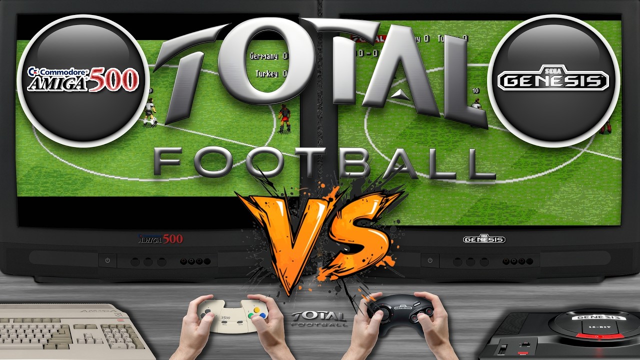 Total Football 🎮 Amiga 500 vs Sega Genesis | Side-by-Side Comparison