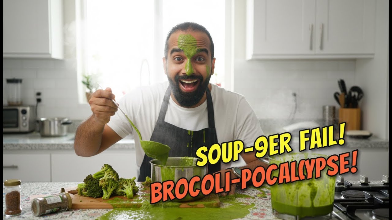 “Broccoli Soup Gone Wrong (Send Help)”