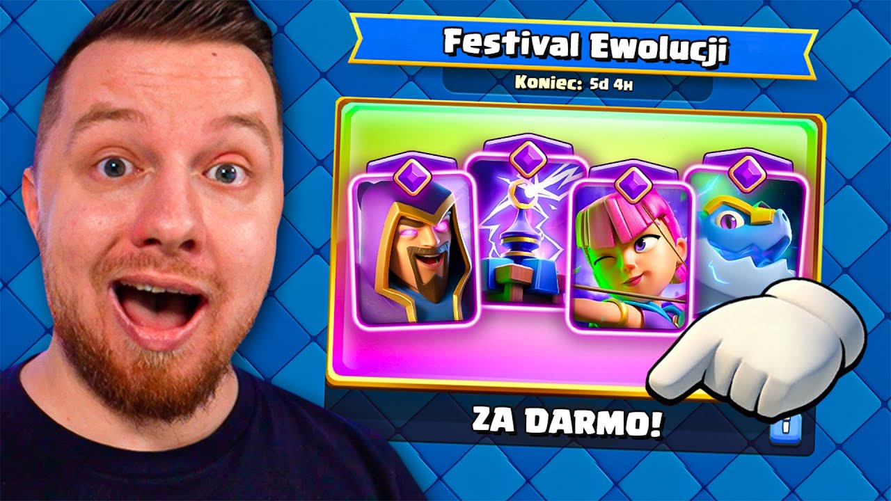 CLASH ROYALE daje 4 EWOLUCJE o wartości 200ZŁ ZA DARMO!