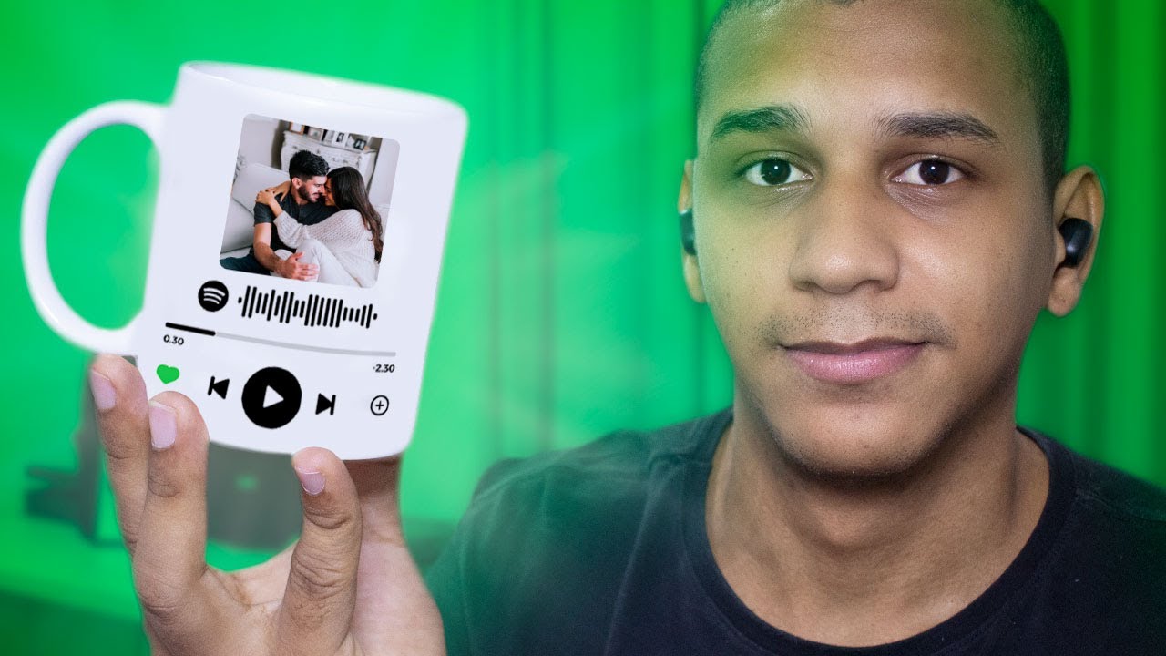 COMO FAZER CANECA DO SPOTIFY - ARTE PELO CELULAR