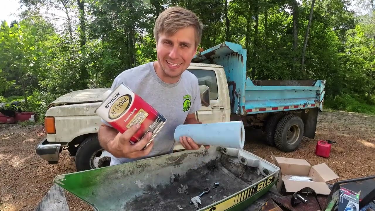 DIY Guide: Fixing a Cracked Lawn Tractor Hood with Fiberglass Repair!