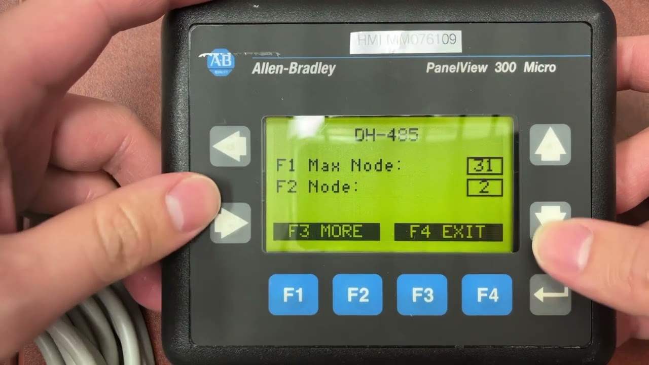Allen Bradley PanelView 300 Micro &mdash; конфигурация HMI