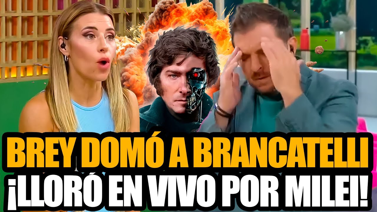 MARIANA BREY DOM&Oacute; A BRANCATELLI QUE LLOR&Oacute; POR MILEI EN VIVO