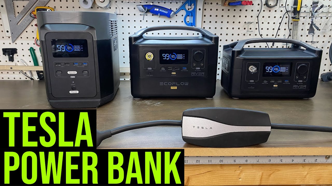 Tesla Charged by EcoFlow Power Bank