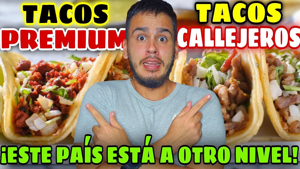 ALEMANA se QUEDA PERPLEJA al VER las DIFERENCIAS de SABOR de los TACOS CALLEJEROS y PREMIUM de CDMX