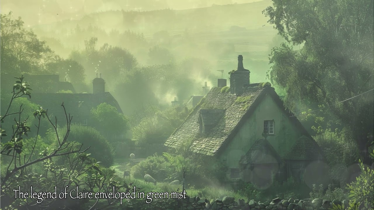 The legend of Claire enveloped in green mist 