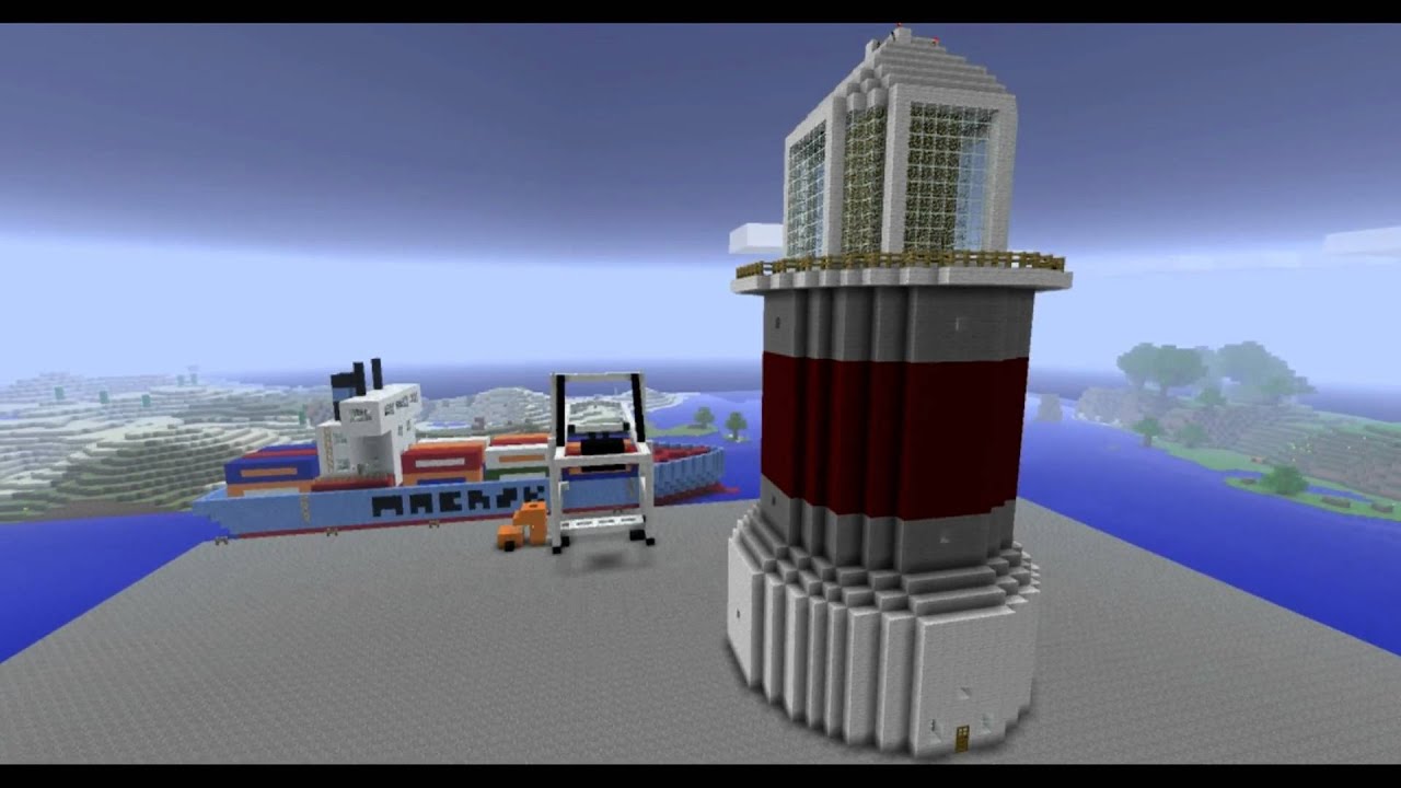 Minecraft - Port Industriel - Lighthouse