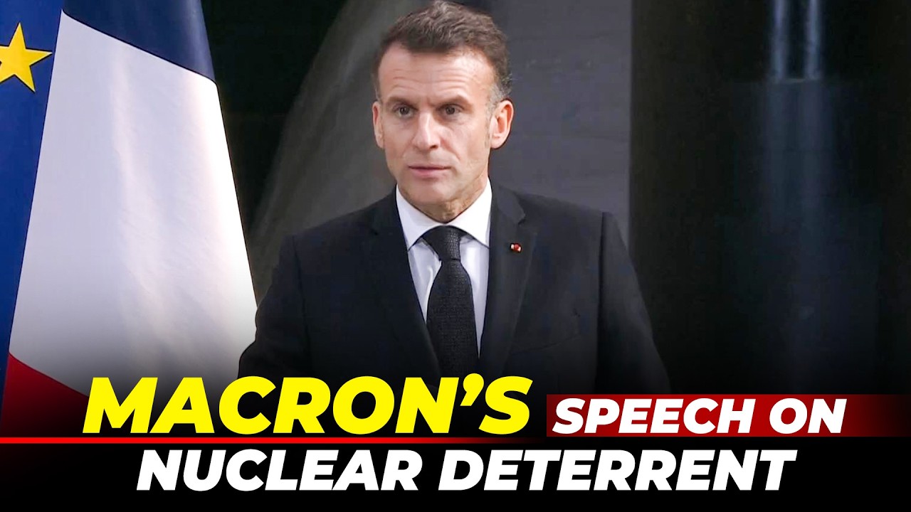 French President Macron’s speech on nuclear deterrent from Ile Longue submarine base in Brittany