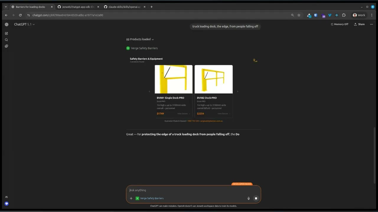 Создание интерактивных веб-приложений ВНУТРИ ChatGPT (демонстрация сервера MCP)