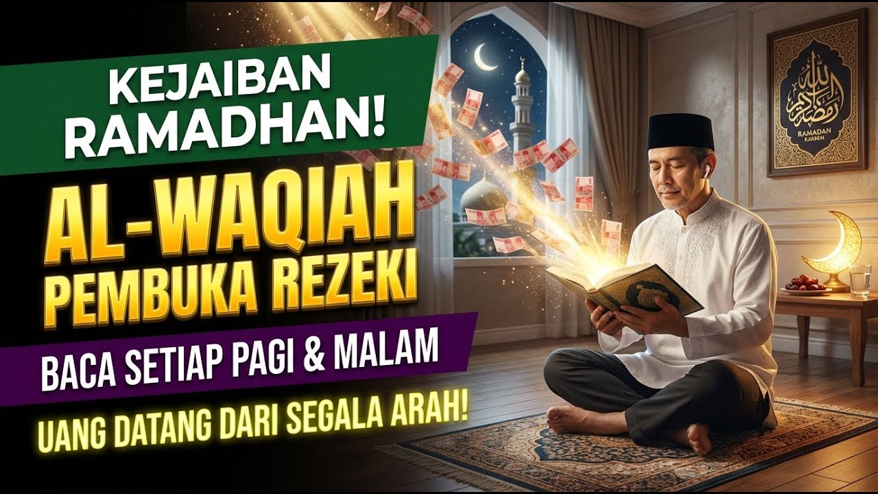 LELAP TERLELAP! Lantunan Malam Al Waqiah Undang Rezeki Tak Disangka Ramadhan