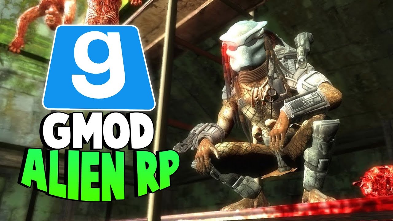 BEING BEST FRIENDS WITH THE PREDATOR - Gmod Alien RP - (HE HELPS ME WHENEVER I CALL HIM)