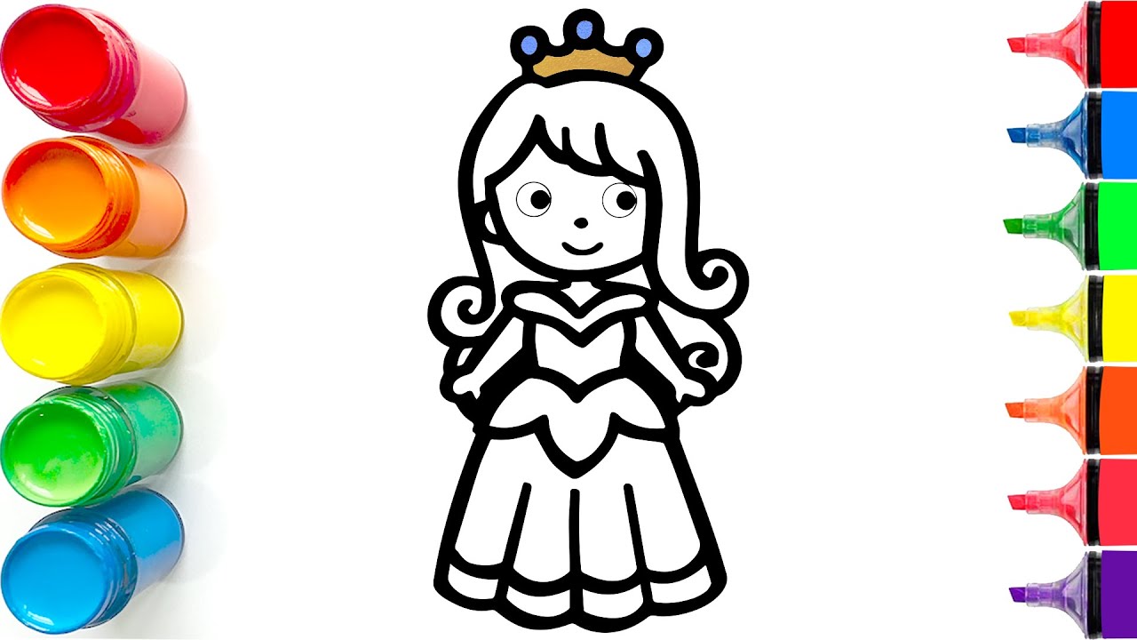 How to Draw a Cute Princess | Easy Step by Step Tutorial