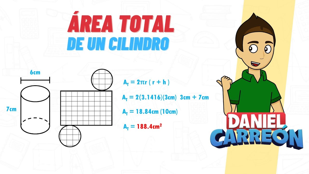 AREA TOTAL DE UN CILINDRO Super f&aacute;cil  - Para principiantes