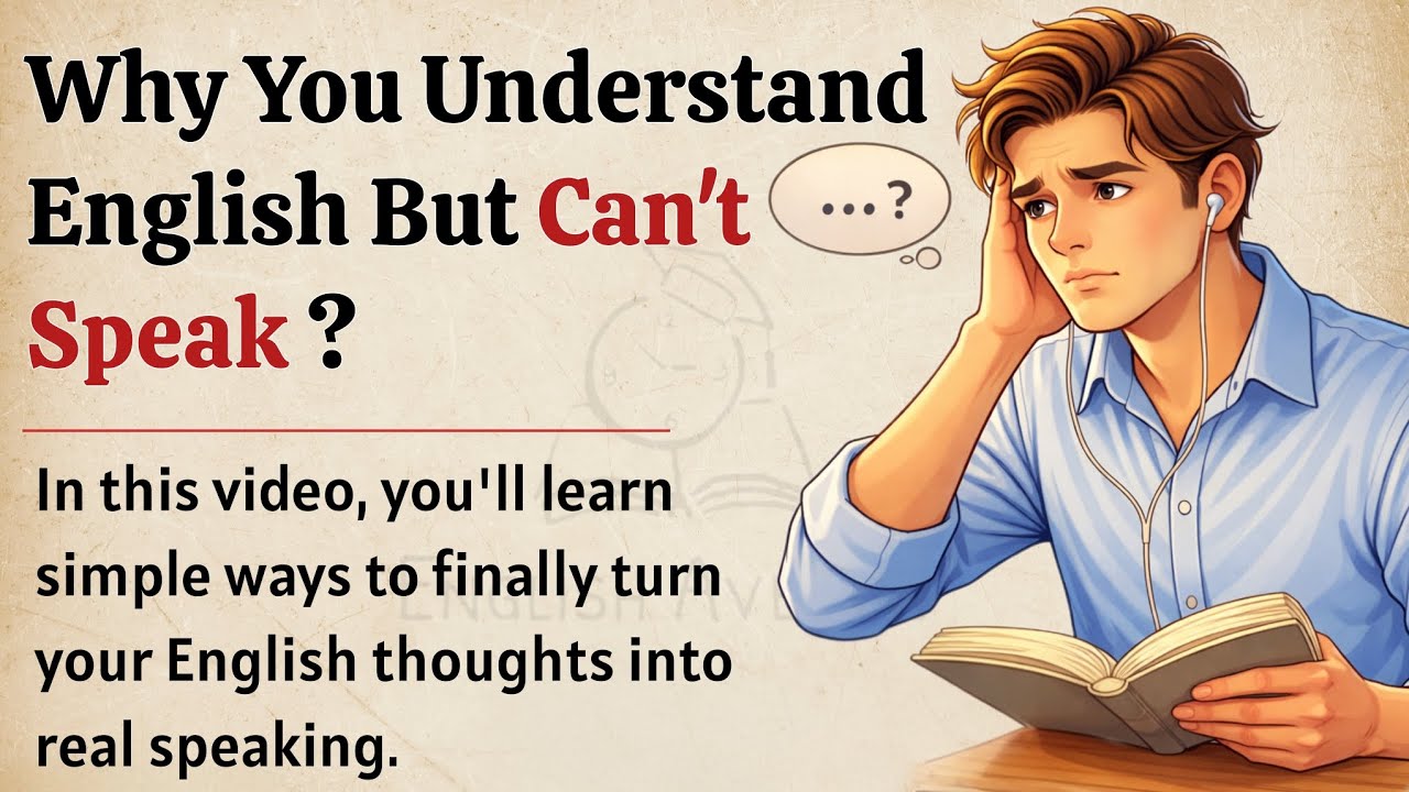 Understand English But Can’t Speak? Here's Why || How to Speak English Fluently || ESL