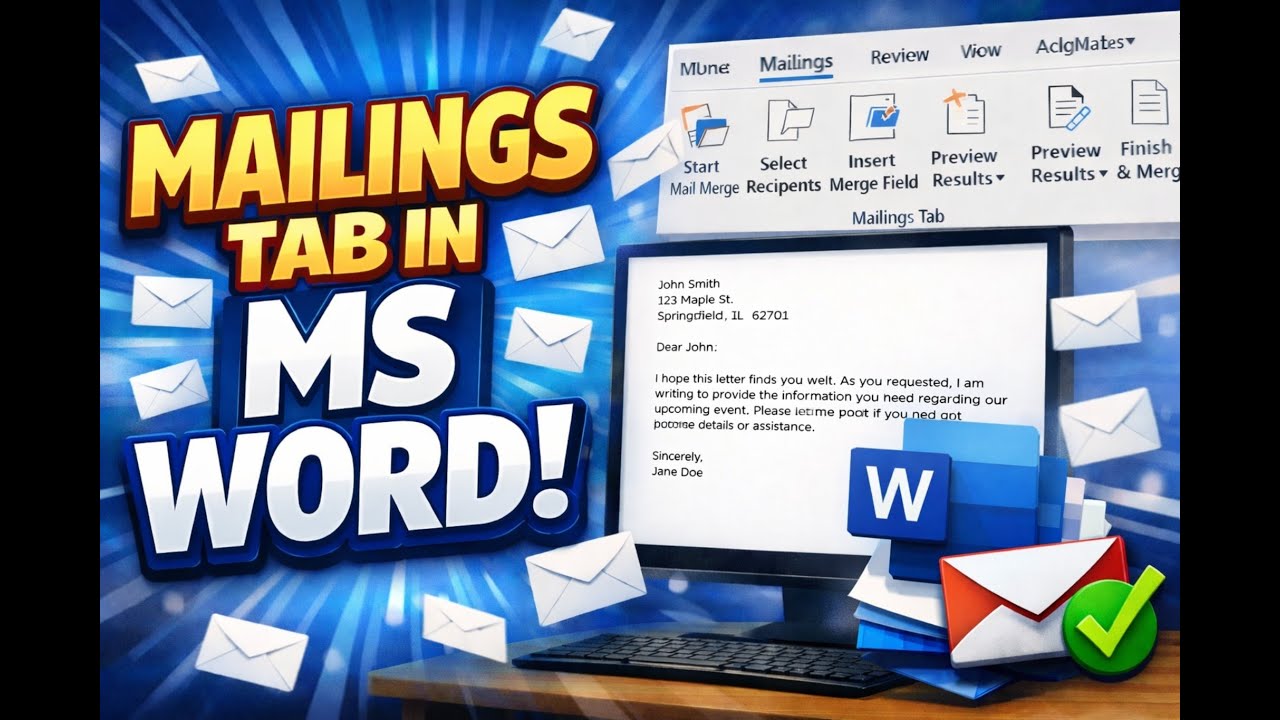 Mailings Tab in MS Word | Complete Beginner’s Guide