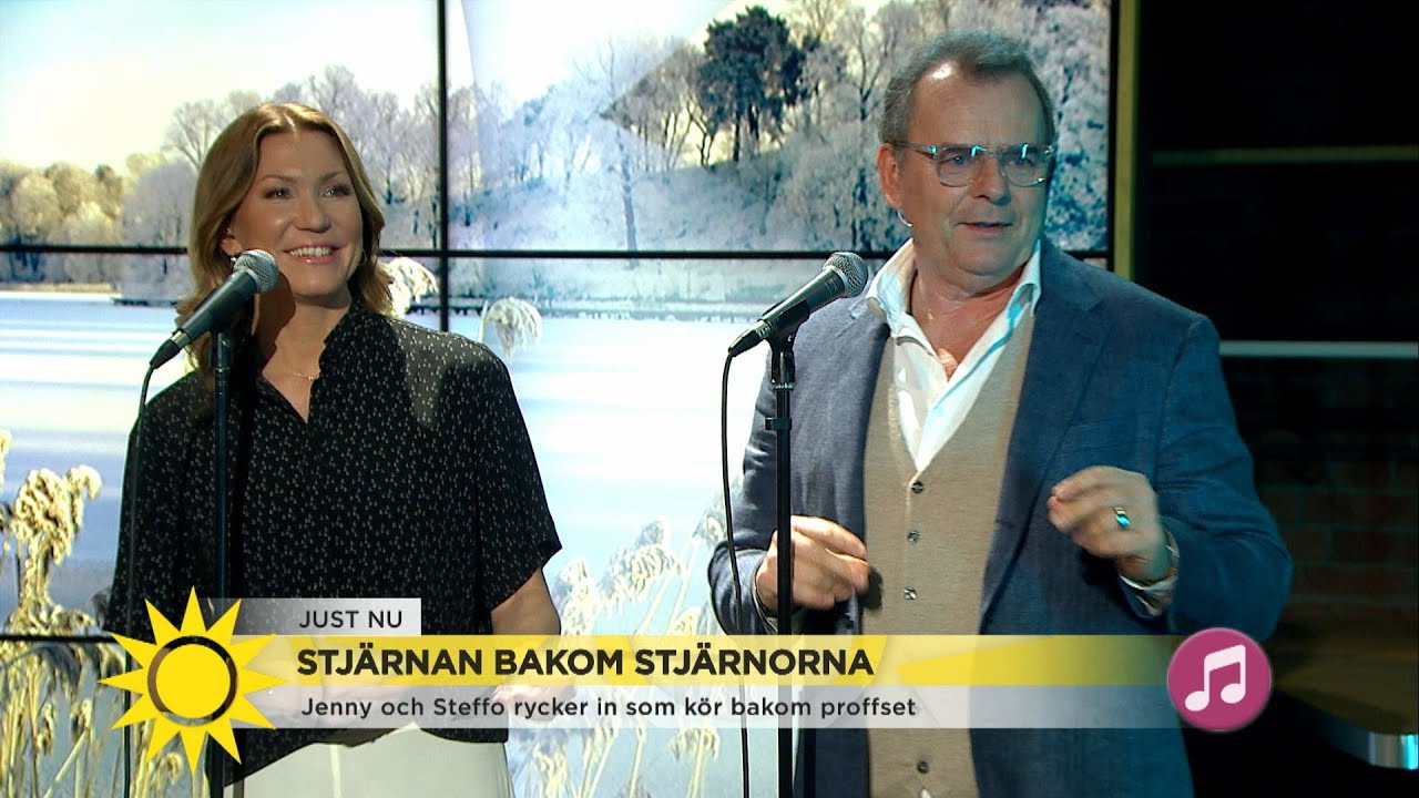 Här körar Jenny och Steffo bakom stjärnan - Nyhetsmorgon (TV4)