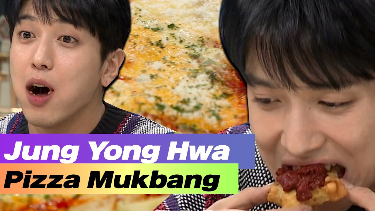 CNBLUE Jung Wong Hwa Pizza mukbang😋🍕