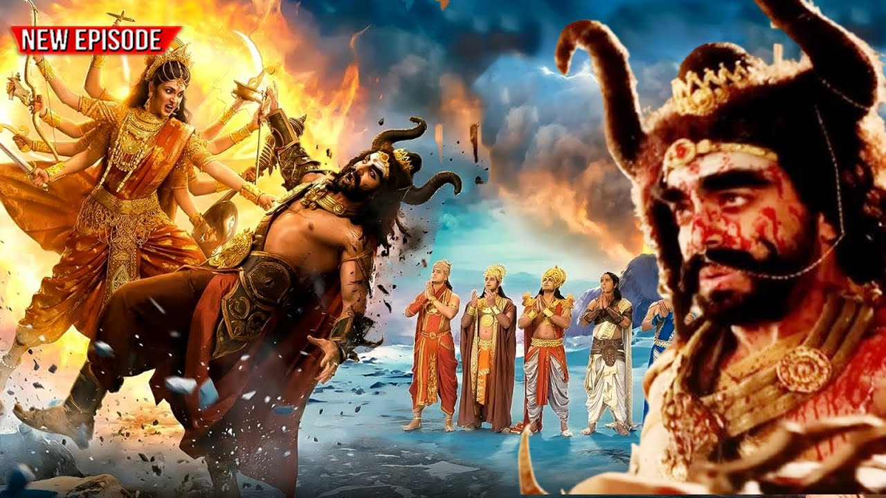 महा एपिसोड - महिषासुर वध  - माँ शेरावाली ने कैसे किया महिषासुर का वध ? | Vighnaharta Ganesh