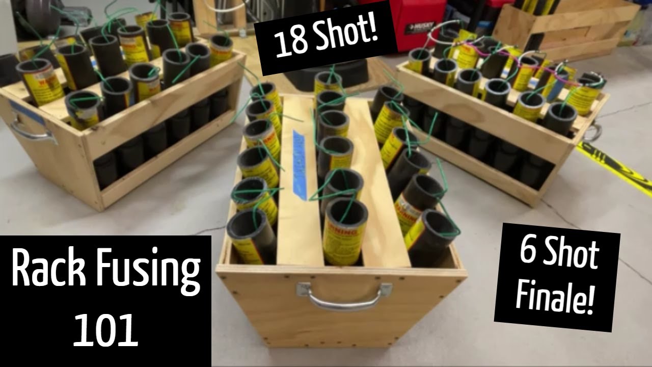 Rack Fusing 101 (18 Shot Rack by Wannabe Amateur Pyro)