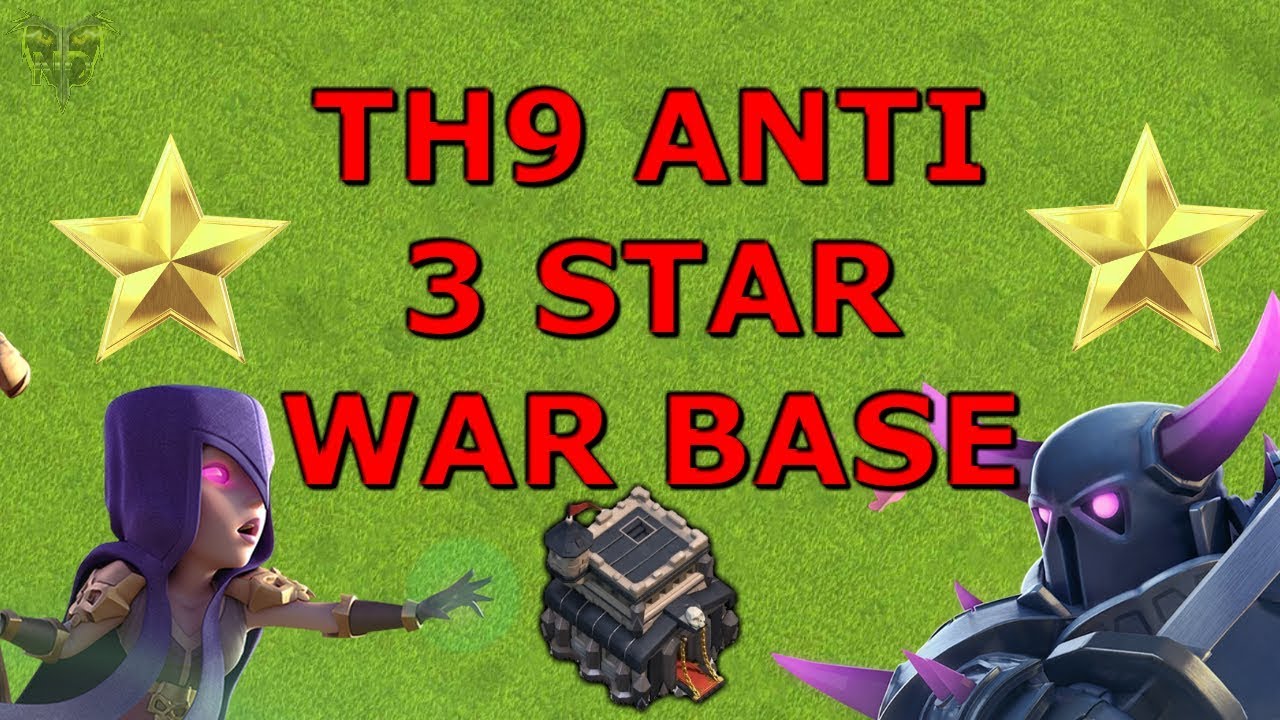 TH9 ANTI 3 STAR WAR BASE - Clash of Clans 2018