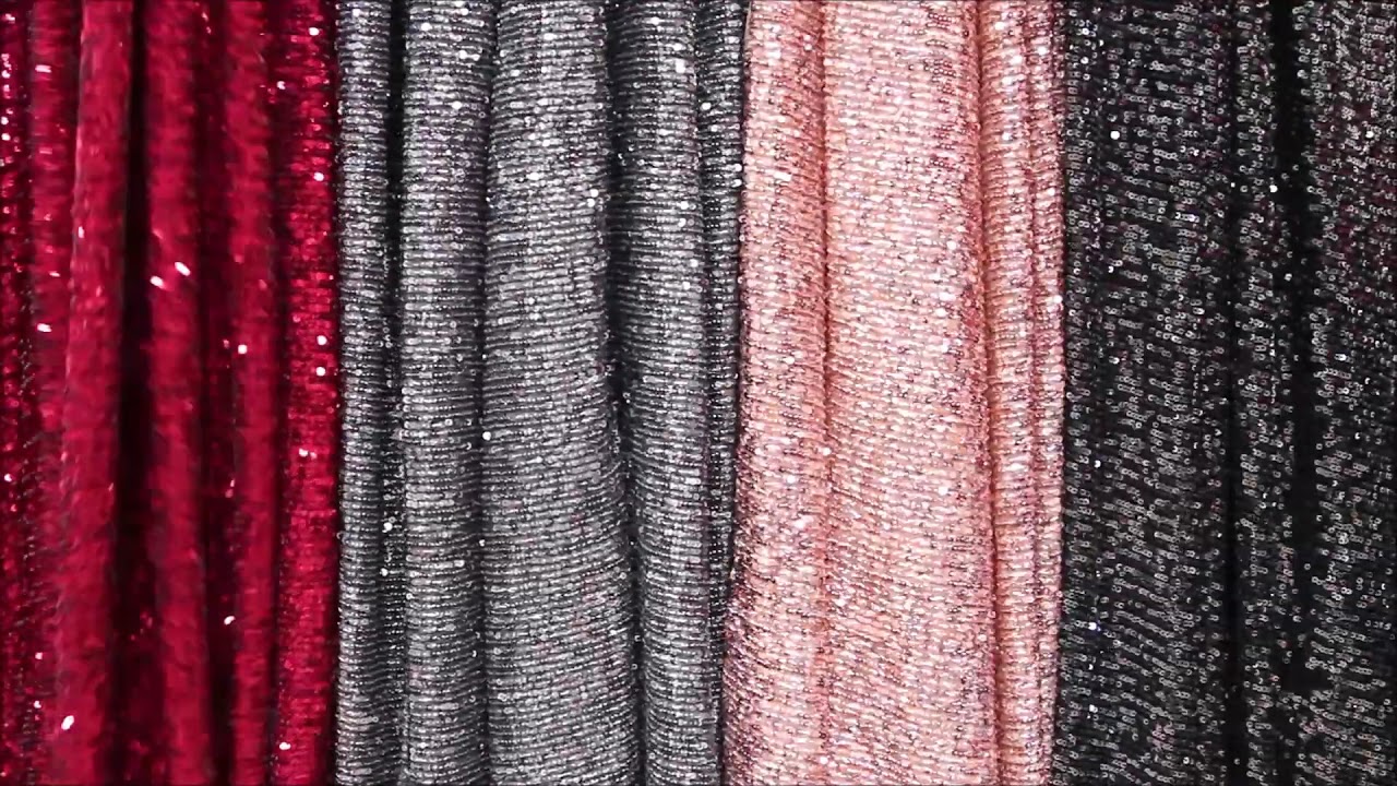 Lentejuelas brillantes: Telas para vestidos con brillos
