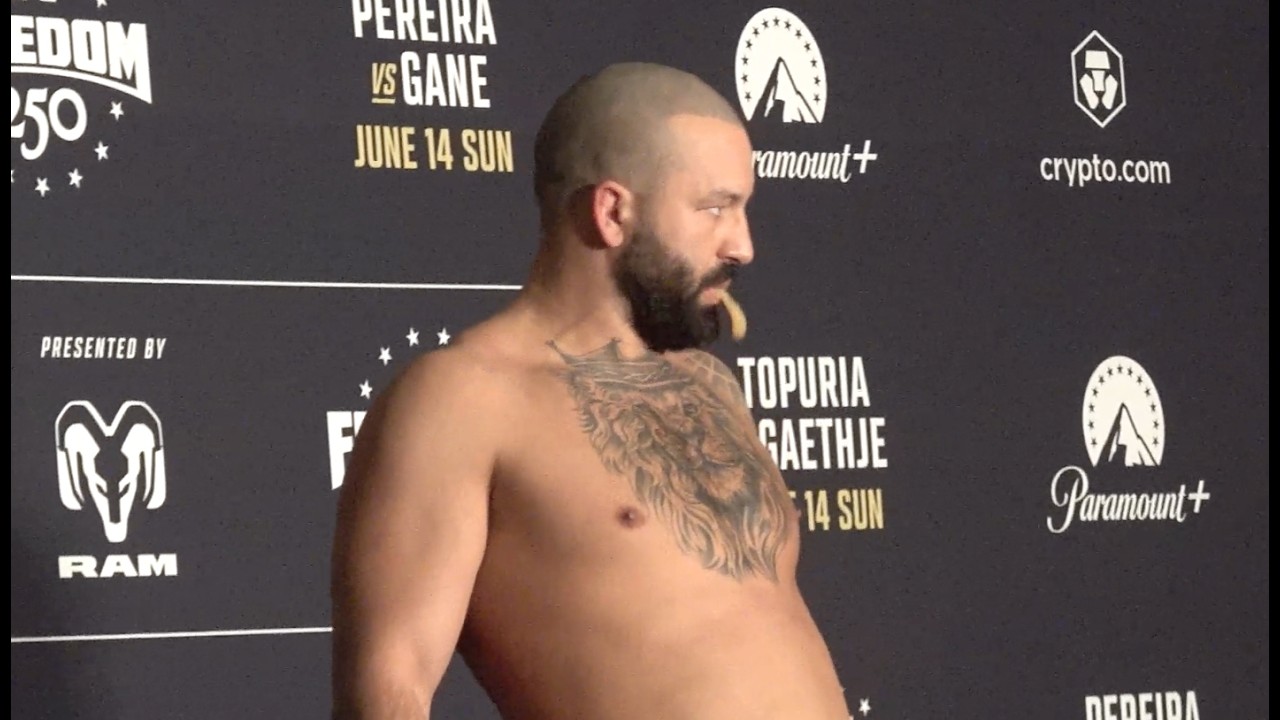 Josh Hokit Throws Up on Himself | UFC Freedom 250 Official Weigh-Ins