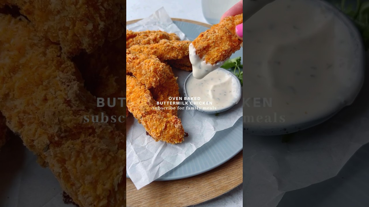 Oven Baked Buttermilk Chicken | Breaded Tenders