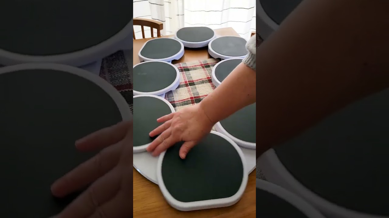 The First Patented Lazy Susan Turntable Expandable for Rectangular & Oblong Tables!