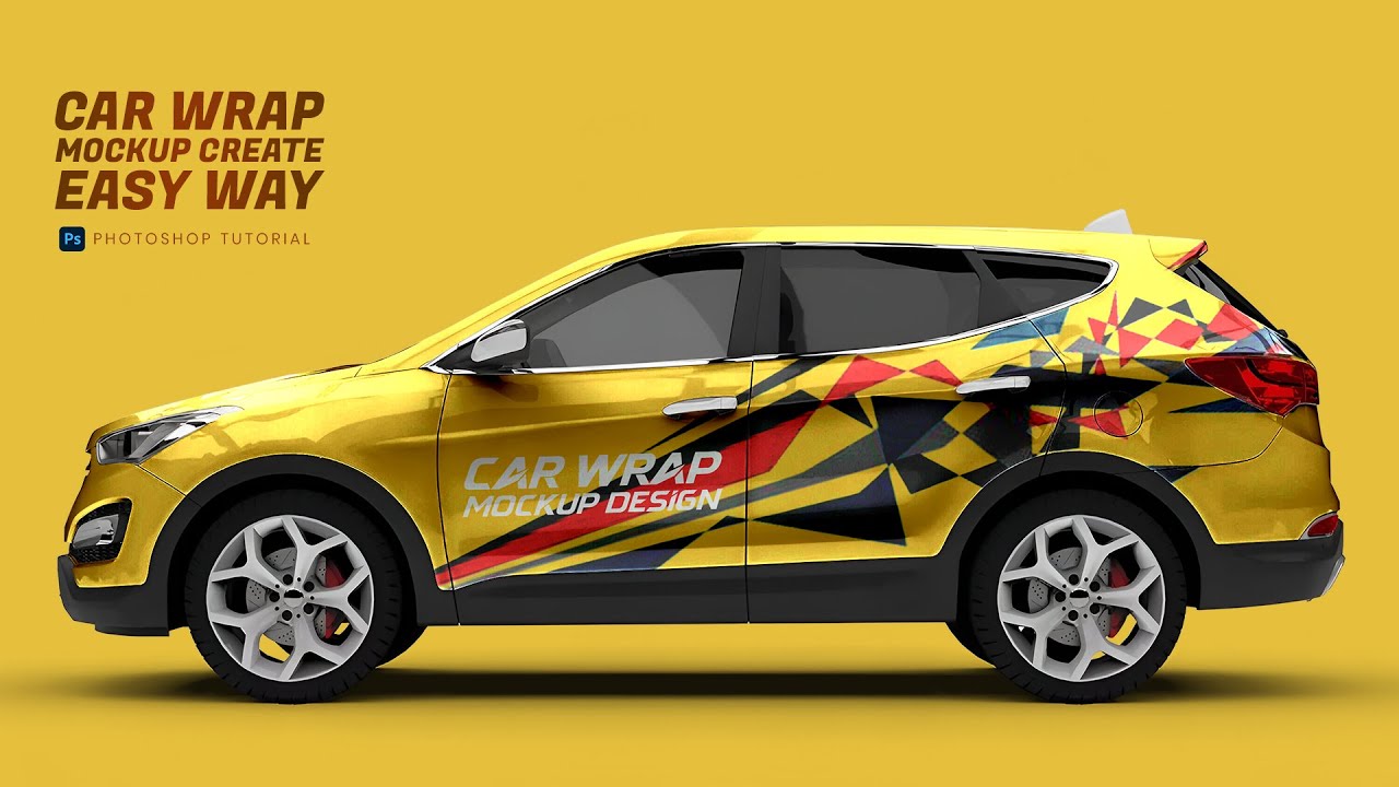 Car Wrap Mockup Design in Photoshop | Create Realistic Wrap Effect (Easy Tutorial)