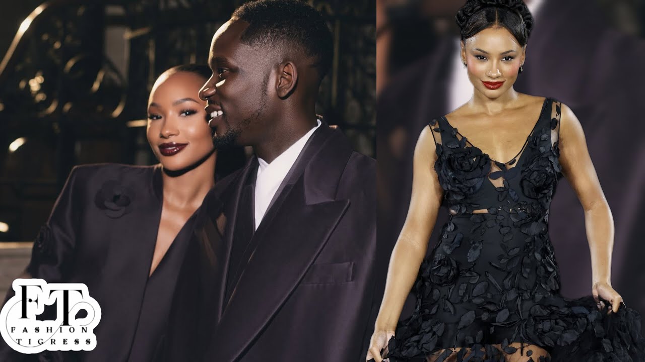 Temi Otedola and Mr, Eazi Attend Casablanaca Fashion show | Temi Walks 2025 'L'Oreal Le Defile Show