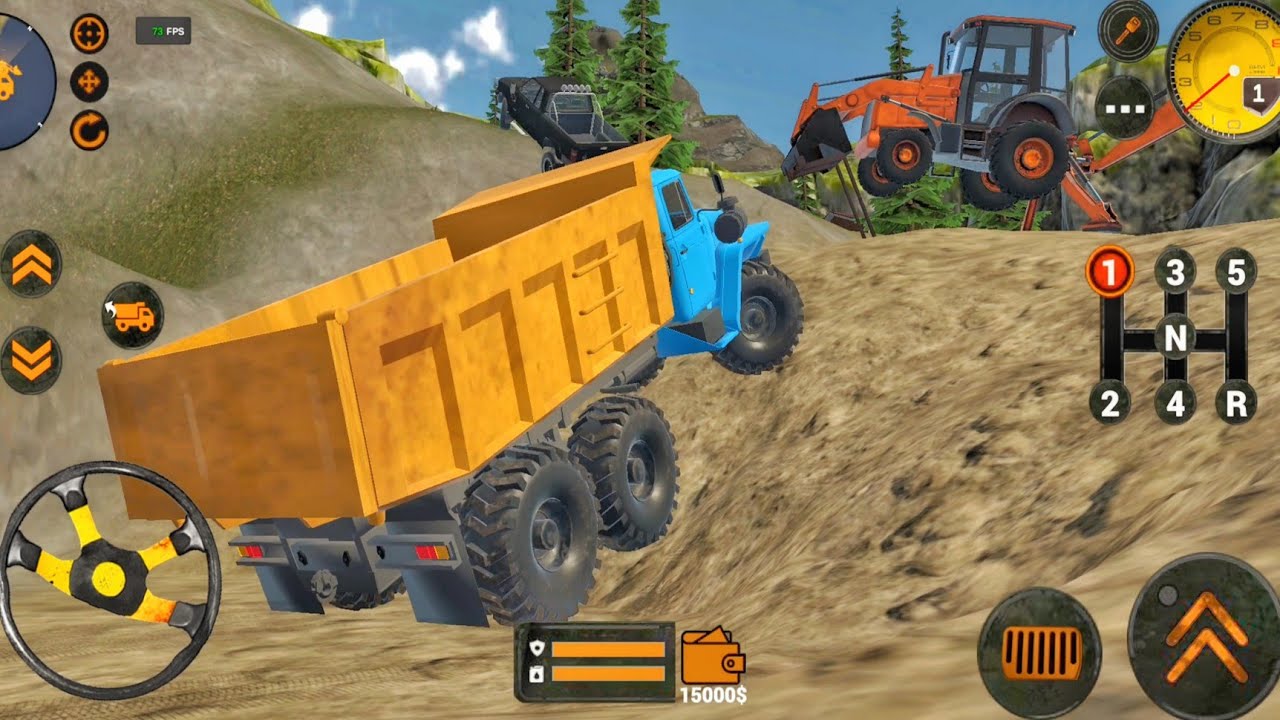 Backhoe Loader JCB Simulator Gameplay - Indian Vehicle Truck JCB Driving - Android Gameplay