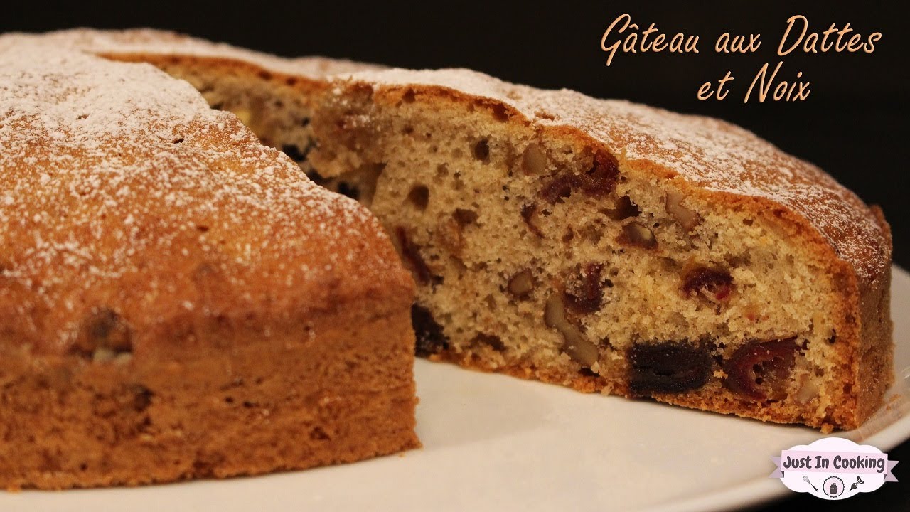 Recette de G&acirc;teau Moelleux aux Dattes et aux Noix