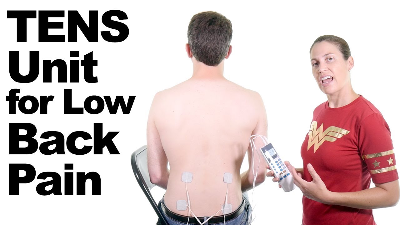 How to use a TENS Unit for Lower Back Pain Relief - Ask Doctor Jo