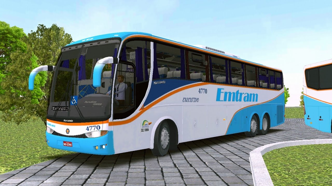 (PBS2) TESTANDO A SKIN DA EMTRAM NO MARCOPOLO PARADISO G6 1200 MB O-371 RSD!