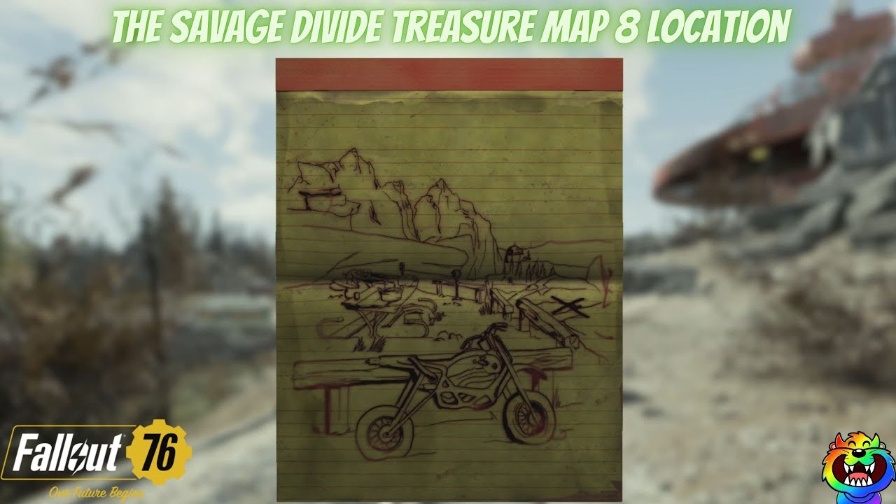 How to find The Savage Divide Treasure Map 8 #fallout76 #fallout76guide