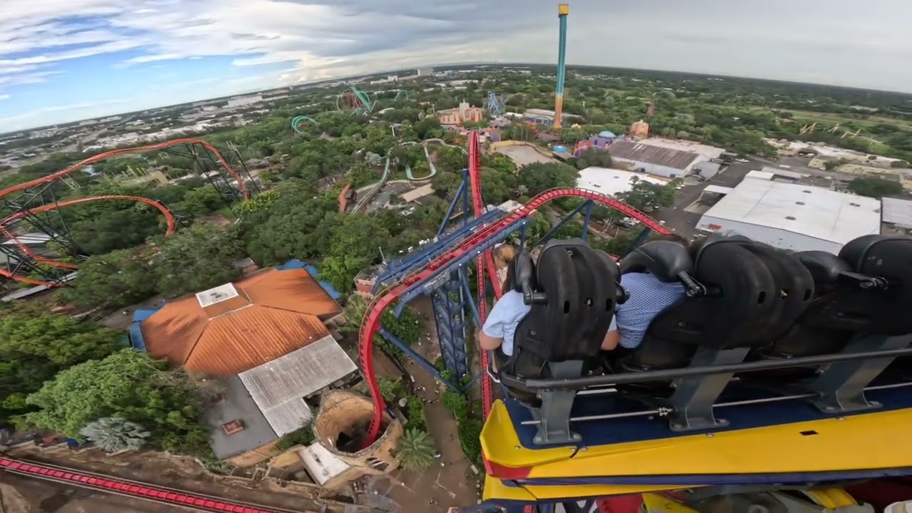 Going on sheikra in bush gardens in Tampa Florida