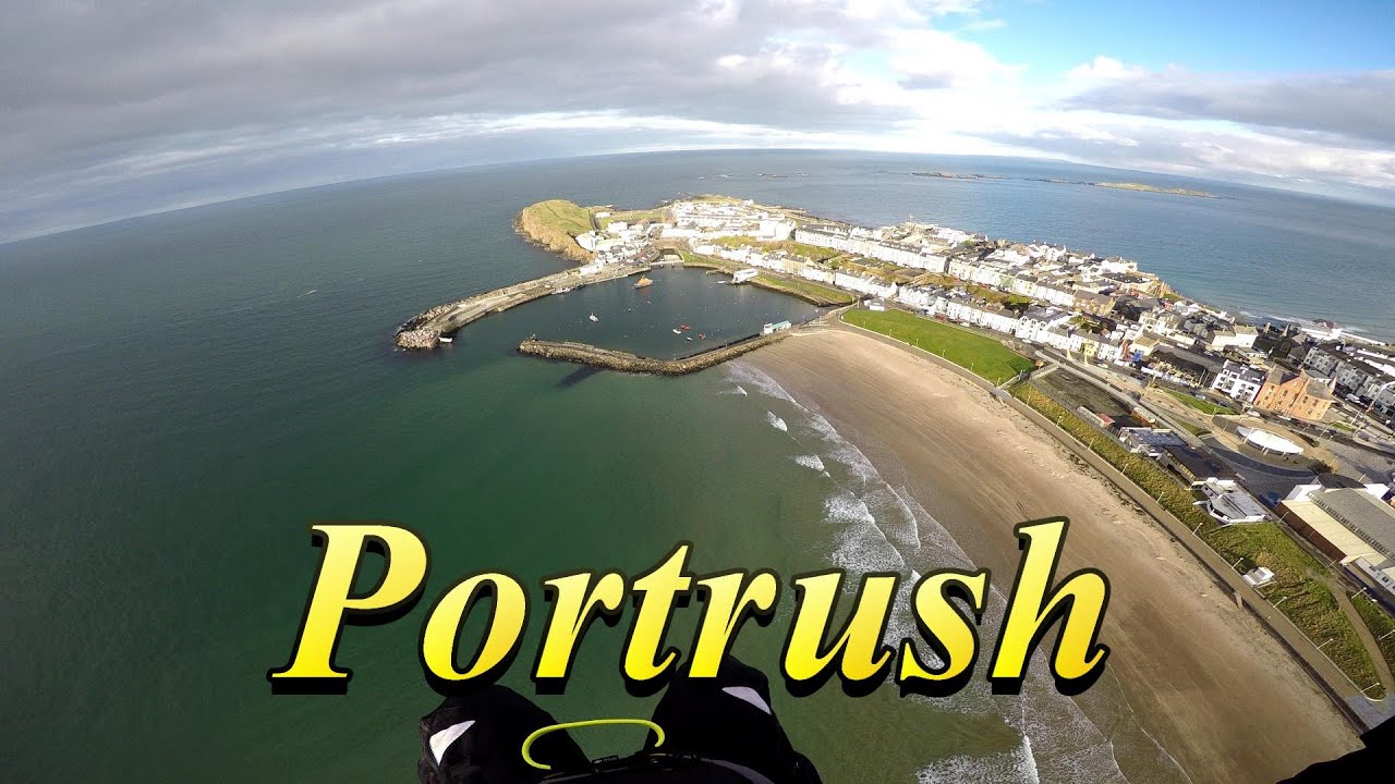 Paramotoring from Benone Beach to Portrush and Coleraine 29 November 2019