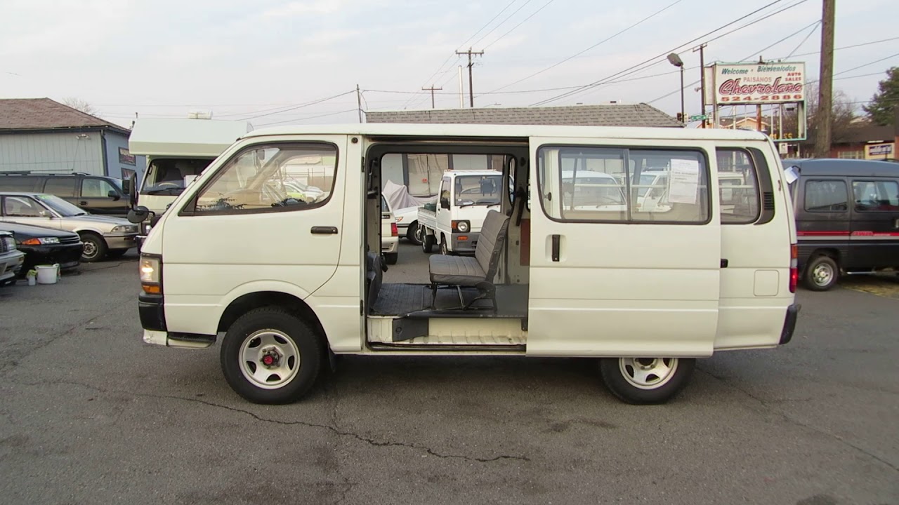 SOLD: TOYOTA HIACE VAN 4WD MT5 4L-4H-2H, 1991,  LH119 0012345, 3L diesel JDM RHD